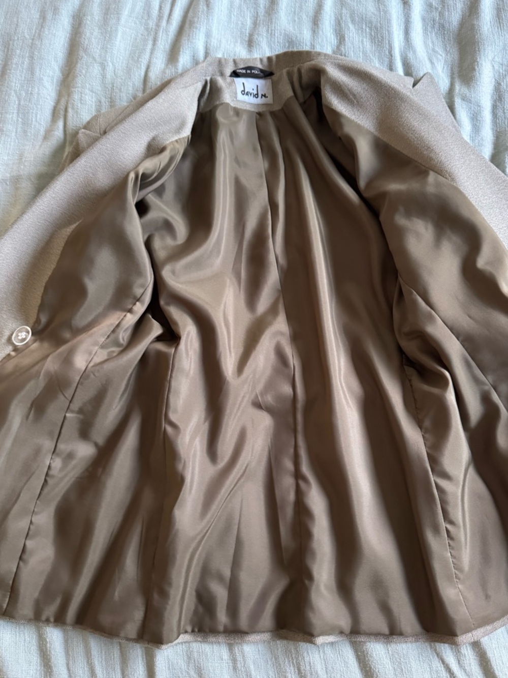 Vintage David N. Luxury Wool Blend Blazer Top Dress (small) - Picture 9 of 15